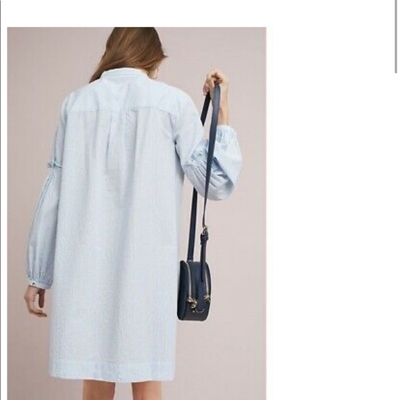 MIH JEANS Striped Seersucker Shirt Dress M $325 - Picture 6 of 6